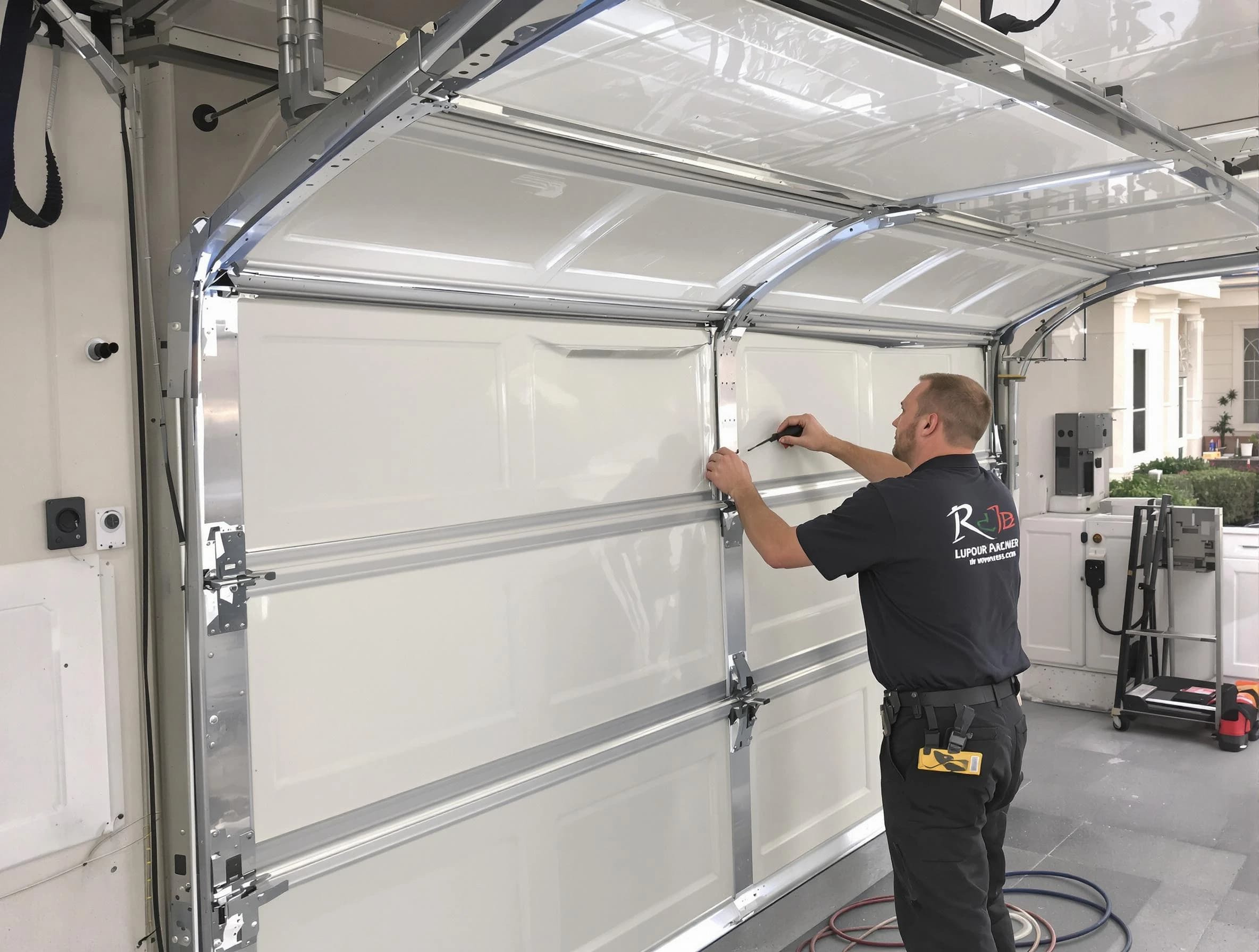 Eden Prairie Garage Door Repair professional performing panel repair in Eden Prairie