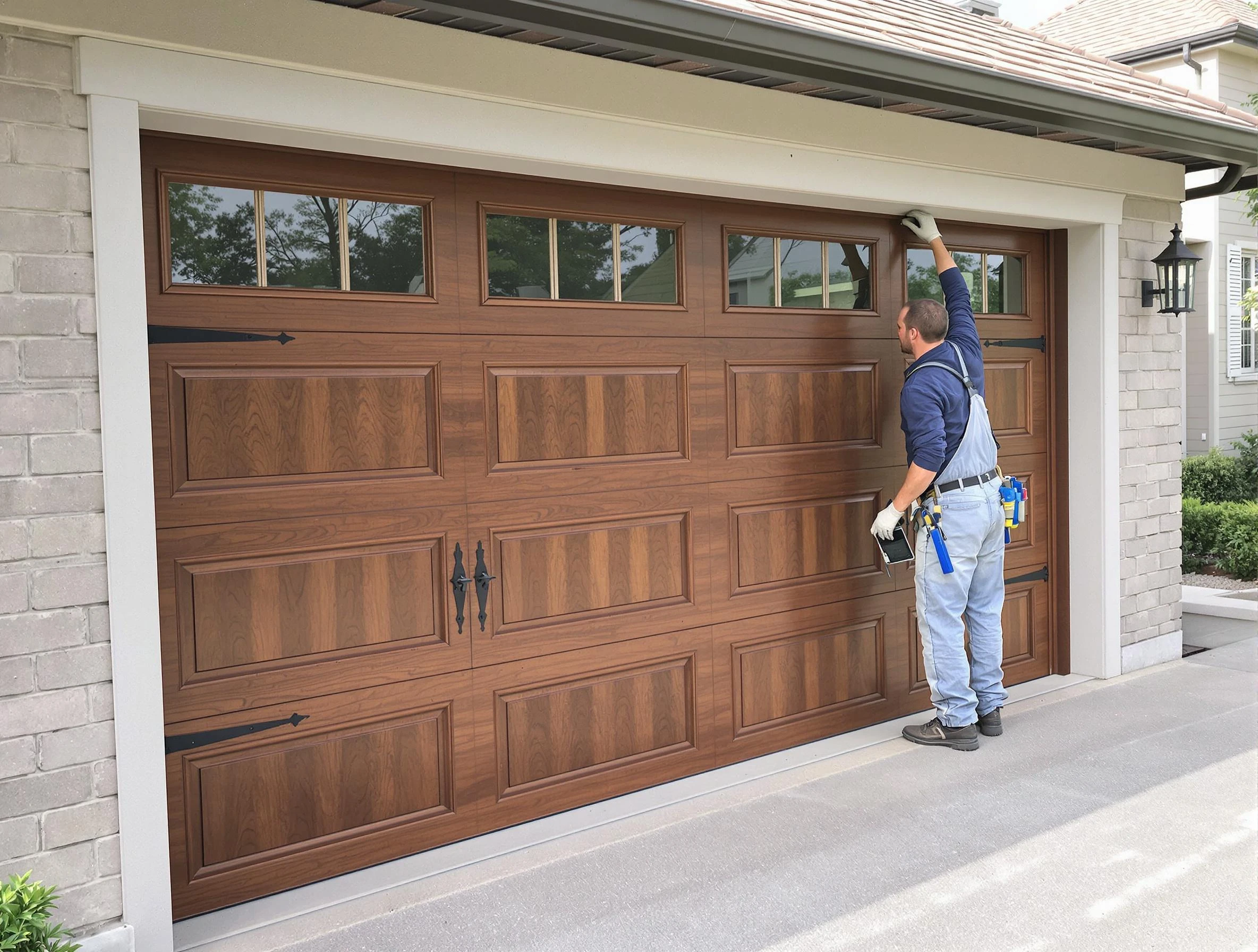 Custom garage door showcase by Eden Prairie Garage Door Repair in Eden Prairie