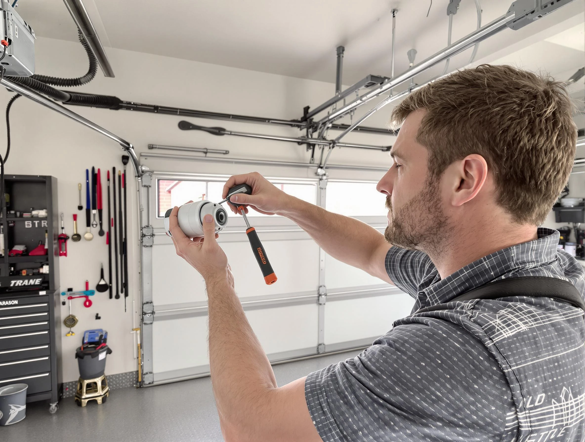 Garage door opener repair service by Eden Prairie Garage Door Repair in Eden Prairie