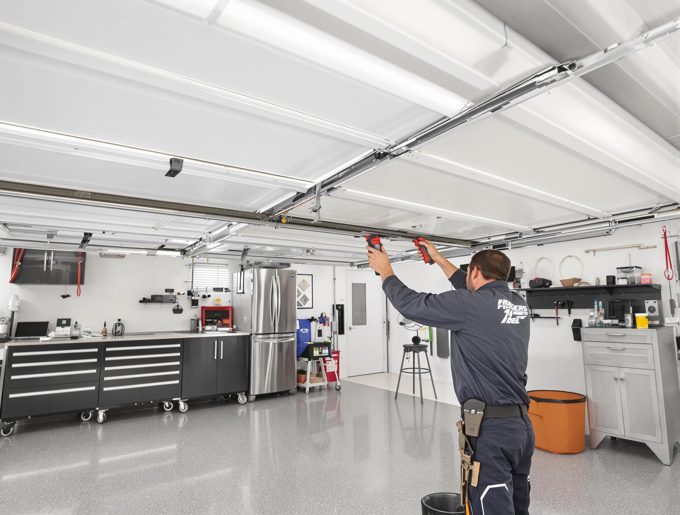 Overhead garage door repair service by Eden Prairie Garage Door Repair in Eden Prairie